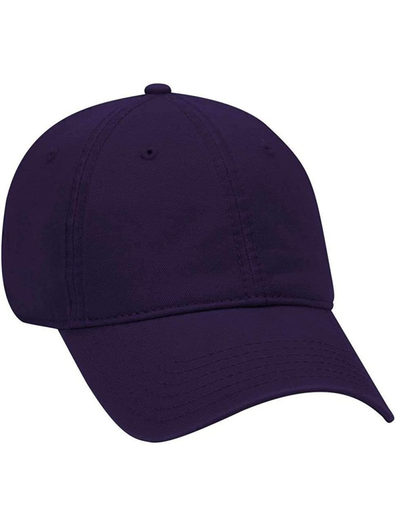 Sun Hats 6 Panel Low Profile Garment Washed Superior Cotton Twill - Purple - CM12IVB8VQV $11.42