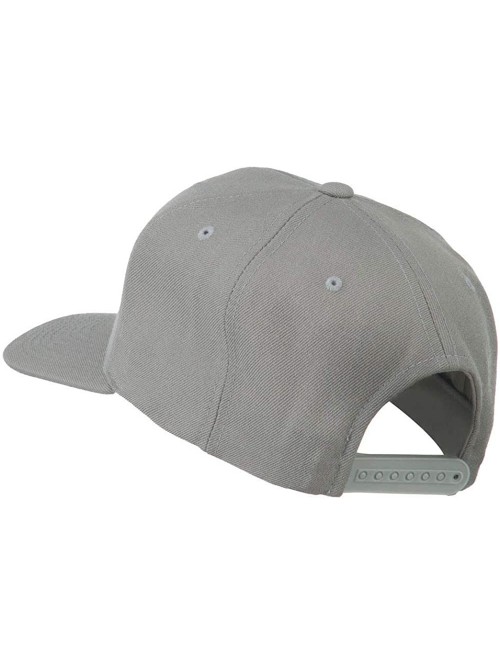 Baseball Caps Large Old English C Embroidered Flat Bill Cap - Silver - CJ11MJ3N4O7 $37.79