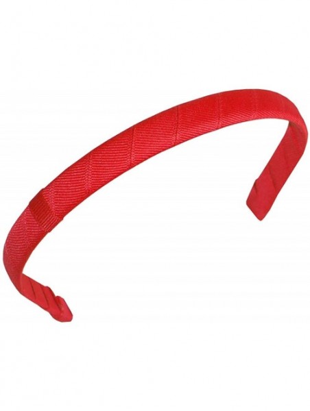 Headbands Baby Girls' 1/2" Add-a-Bow Classic Grosgrain Headband - Red - CA11DXNYK8L $17.28