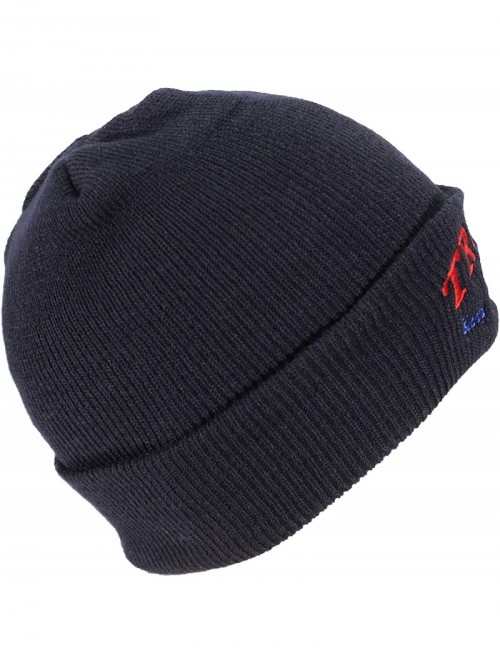 Skullies & Beanies Adult USA Made Embroidered Trump 2020 Keep America Great Beanie - Navy - CP18L9X5KL4 $15.55