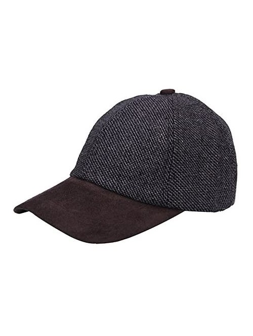 Newsboy Caps Tweed Suede Basball Cap Hat - Grey - CS17YYY4GLH $18.71