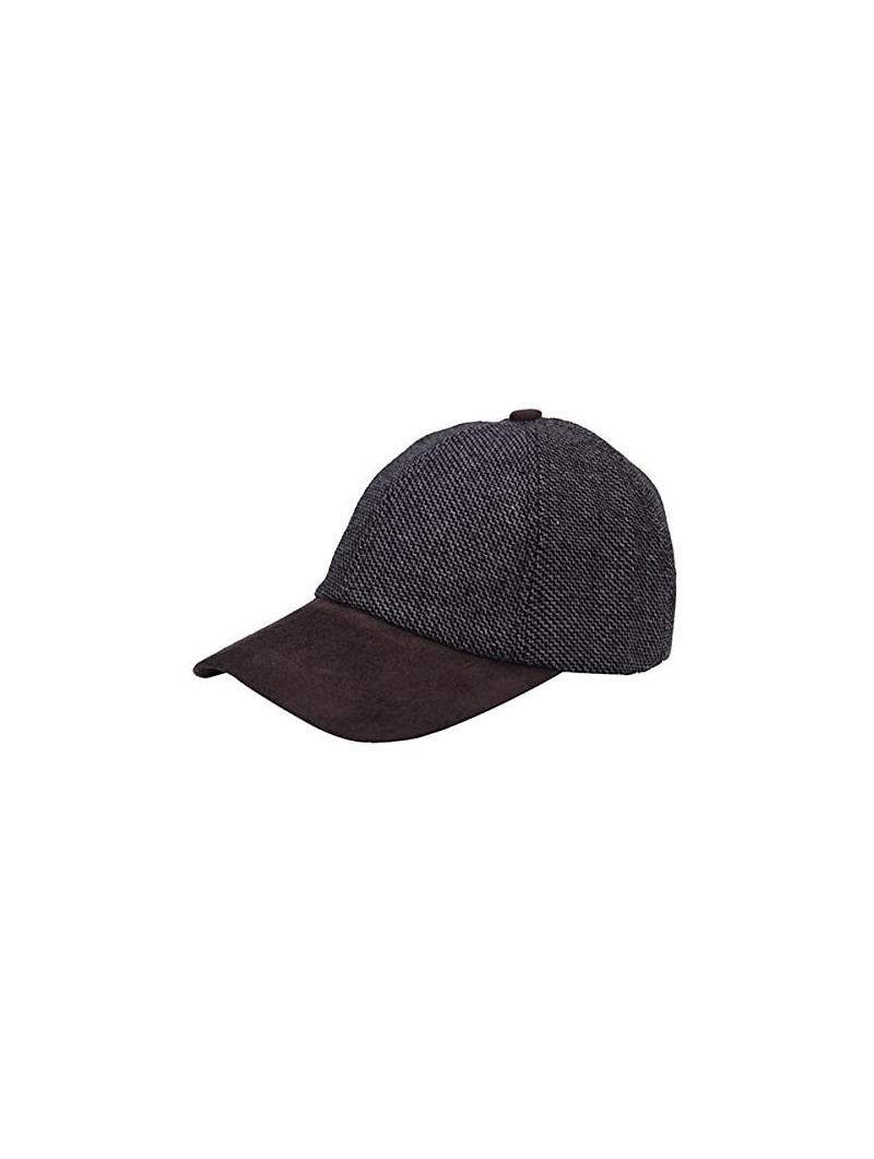 Newsboy Caps Tweed Suede Basball Cap Hat - Grey - CS17YYY4GLH $18.71