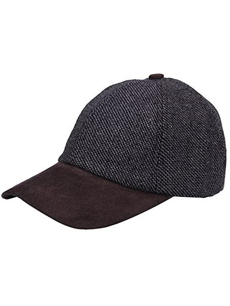 Newsboy Caps Tweed Suede Basball Cap Hat - Grey - CS17YYY4GLH $18.71