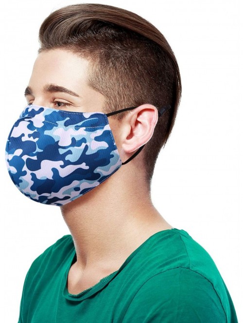 Balaclavas Reusable Washable Sports Dust Cover Bandana - A_2 Pack_camo Pink/Blue - CT199XTEUEZ $15.93