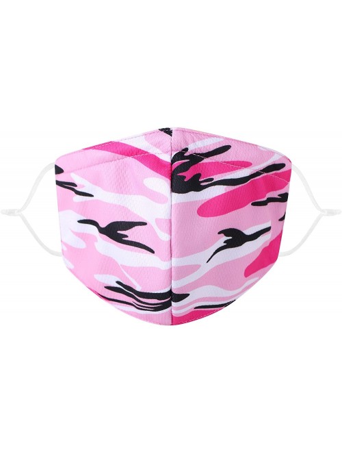 Balaclavas Reusable Washable Sports Dust Cover Bandana - A_2 Pack_camo Pink/Blue - CT199XTEUEZ $15.93