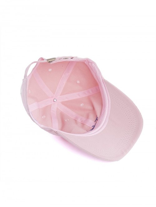 Baseball Caps Classic Style Baseball Cap Cotton Adjustable Unconstructed Dad Hat Men Women Multiple Patterns - Pink - CS1943K...