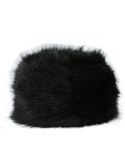 Bomber Hats Women Men Winter Fur Cossack Cap Thick Russian Hat Warm Soft Earmuff - H01-black - CK18Z8AY9Q6 $20.64