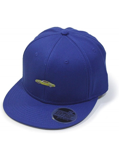 Baseball Caps Premium Plain Cotton Twill Adjustable Flat Bill Snapback Hats Baseball Caps - 70 Royal - CY12MSKBW6R $15.16