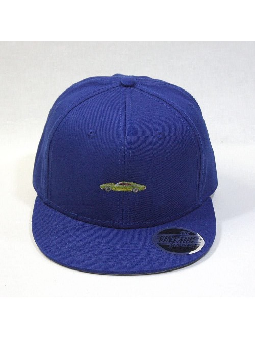 Baseball Caps Premium Plain Cotton Twill Adjustable Flat Bill Snapback Hats Baseball Caps - 70 Royal - CY12MSKBW6R $15.16