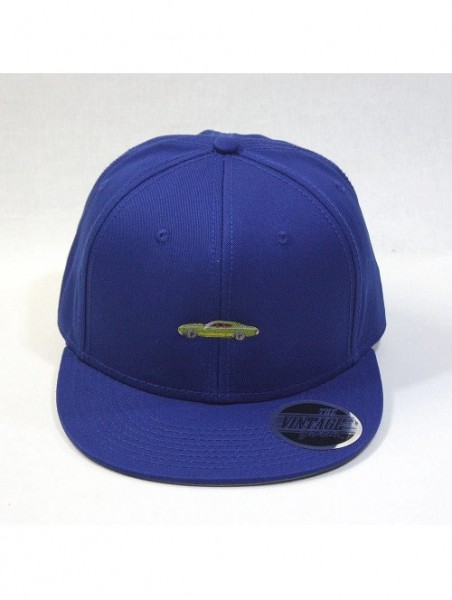 Baseball Caps Premium Plain Cotton Twill Adjustable Flat Bill Snapback Hats Baseball Caps - 70 Royal - CY12MSKBW6R $15.16