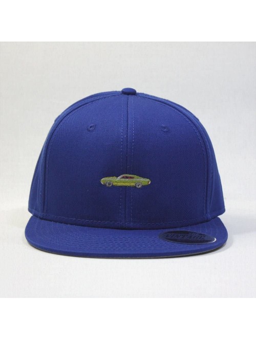 Baseball Caps Premium Plain Cotton Twill Adjustable Flat Bill Snapback Hats Baseball Caps - 70 Royal - CY12MSKBW6R $15.16