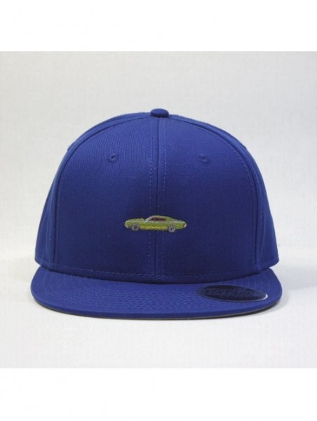 Baseball Caps Premium Plain Cotton Twill Adjustable Flat Bill Snapback Hats Baseball Caps - 70 Royal - CY12MSKBW6R $15.16