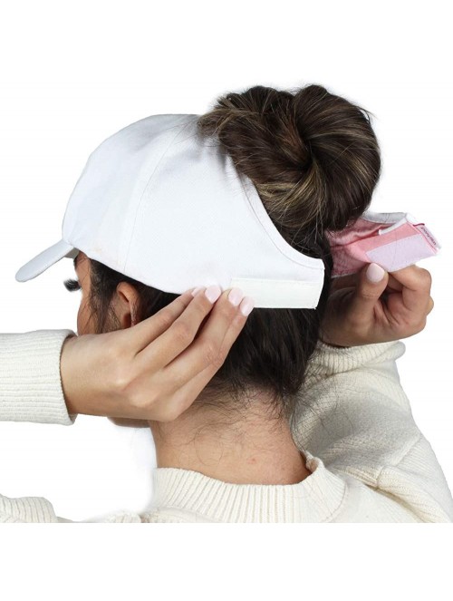 Baseball Caps Satin Lined Cap - Satin Lined Hat to Protect Hair from Breakage and Frizz - White - CP194AK0A2G $31.07