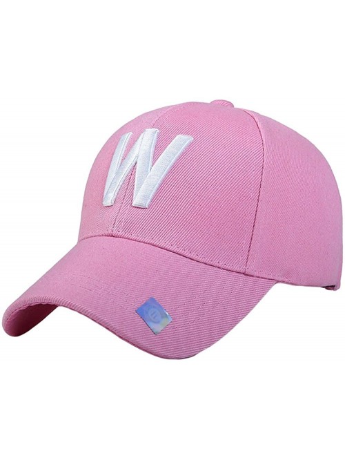 Baseball Caps Unisex Classic Baseball Fitted Cap Fashion Hip-Hop Snapback Hats Low Profile Dad Trucker Hat - Pink - CS195YCZC...