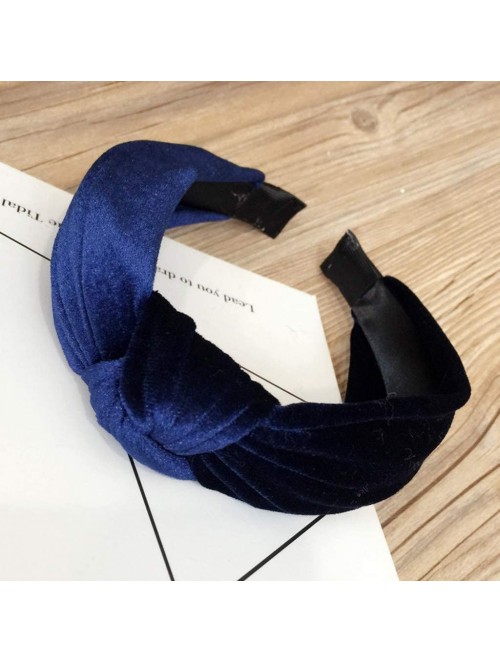 Headbands Padded Headbands Knotted Headbands for Women Velvet Turban Headbands for Women Twist Knot Headband - CP192ASHDDU $1...