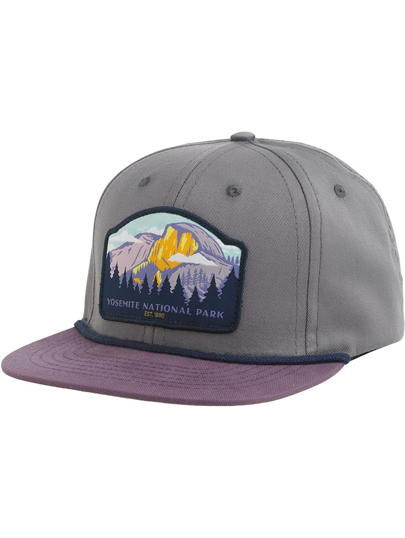 Baseball Caps National Park Hat - Gray/Lilac - Regular- Flat Bill - C31876AM5RO $32.97