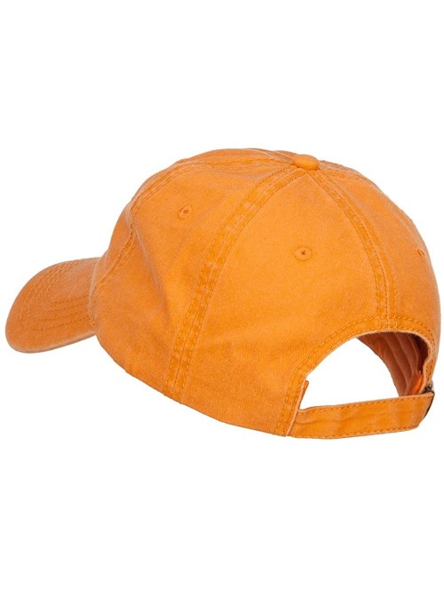 Baseball Caps Tennessee State Flag Map Embroidered Washed Cap - Orange - CM184305DDN $24.81