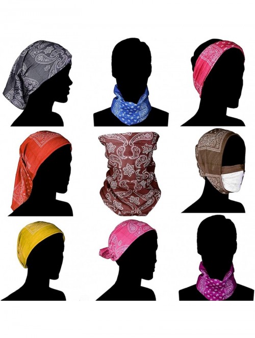 Headbands Flower Leaf Bandana Square Handkerchiefs Unisex and Neck Tie - Mandala 15 - CW18LSAOEC9 $16.13