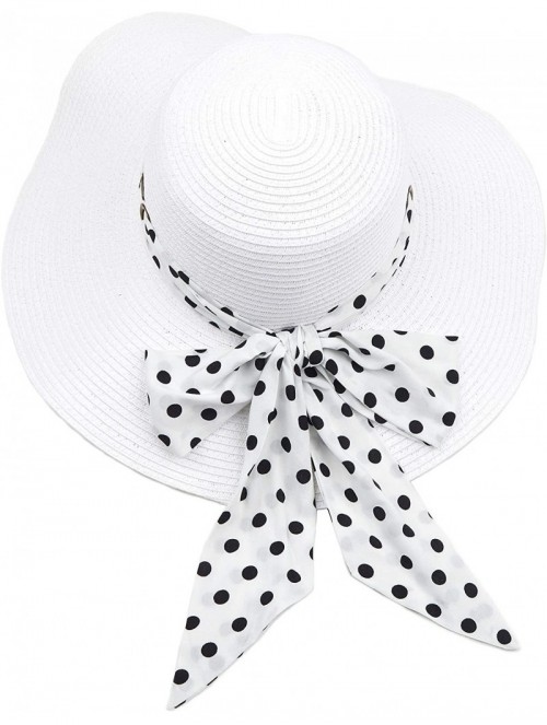 Sun Hats Pull Through Sash Scarf Eyelets Straw Hat Floppy Foldable Roll up Beach Travel Sun Hat (ST-2026-3017-20) - CL194RRKM...