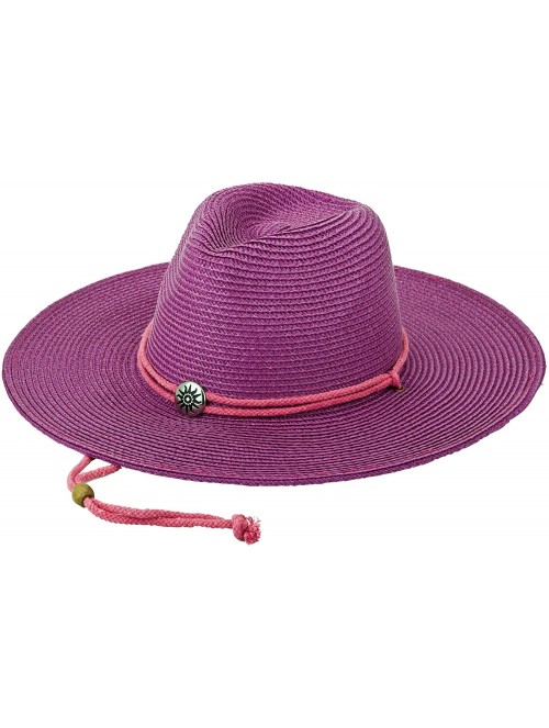 Sun Hats Womens Toyo Braid Outback Hat-8236 - Fuchsia - CZ11ABXZ197 $31.85