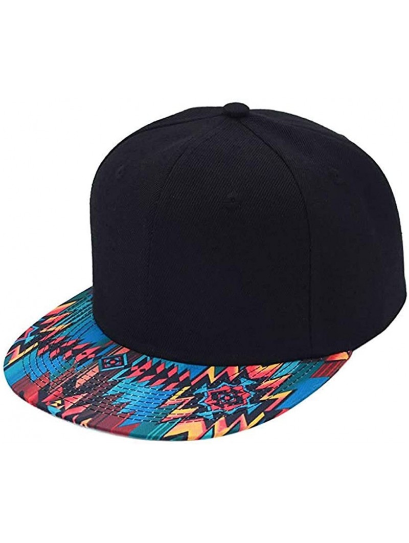 Baseball Caps Premium Floral Flower Hawaiian Cotton Adjustable Snapback Hats Men's Women's Hip-Hop Flat Bill Baseball Caps - ...