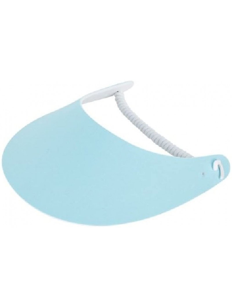 Visors Foam Sun Visor with Coil - Aqua Blue/Peacock - CJ17YOWLC7K $15.26