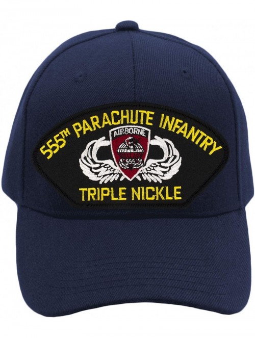 Baseball Caps 555th Parachute Infantry - Triple Nickle Hat/Ballcap Adjustable One Size Fits Most - Navy Blue - C418ON6GZXS $2...