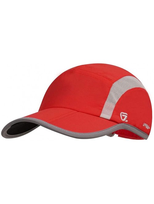 Baseball Caps Reflective Quick Dry Lightweight Breathable Soft Outdoor Sports Cap - Red - CU18E2O43UR $14.27