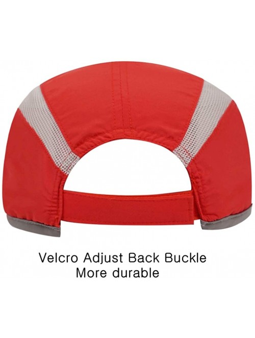 Baseball Caps Reflective Quick Dry Lightweight Breathable Soft Outdoor Sports Cap - Red - CU18E2O43UR $14.27