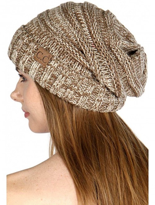 Skullies & Beanies Beanies for Women - Slouchy Knit Beanie hat for Women- Soft Warm Cable Winter Chunky Hats - CK18QGMIGZ4 $1...