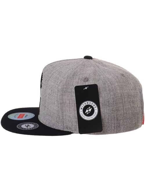 Baseball Caps Snapback Hat Illuminati Patch Hip Hop Baseball Cap AL2390 - Grey - CU12JHRVRN7 $36.05