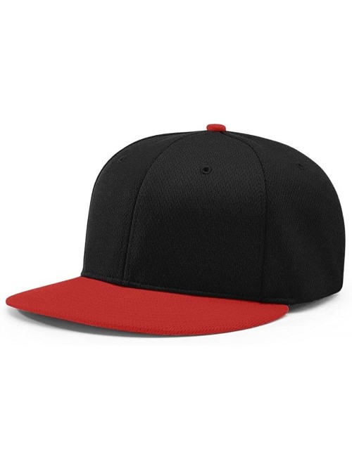 Baseball Caps PTS40 DRYVE R-Flex FIT PTS 40 Baseball HAT Ball Cap - Black/Red - CA186XRQ22N $14.18