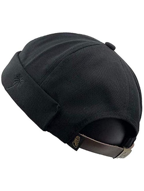 Skullies & Beanies Croogo Vintage Brimless Visor Less Fashion - Black - CS18S8MM458 $18.04