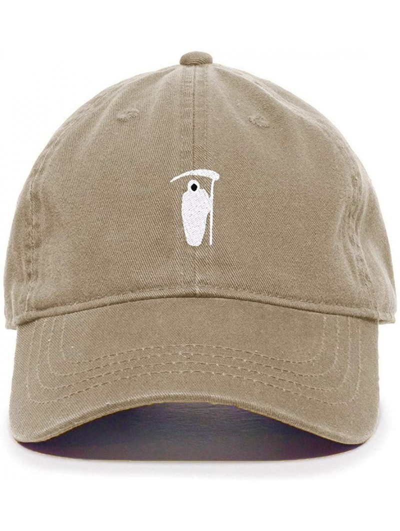 Baseball Caps Reaper Baseball Cap Embroidered Cotton Adjustable Dad Hat - Khaki - CJ197S899WL $16.98