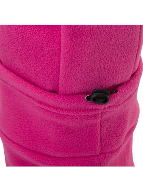 Balaclavas Winter Windproof Polar Fleece Neck Warmer Balaclava Hooded Face Mask Ski Hood Snowboard Mask - Balaclava Pink - C0...