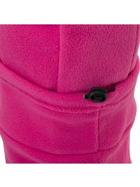 Balaclavas Winter Windproof Polar Fleece Neck Warmer Balaclava Hooded Face Mask Ski Hood Snowboard Mask - Balaclava Pink - C0...