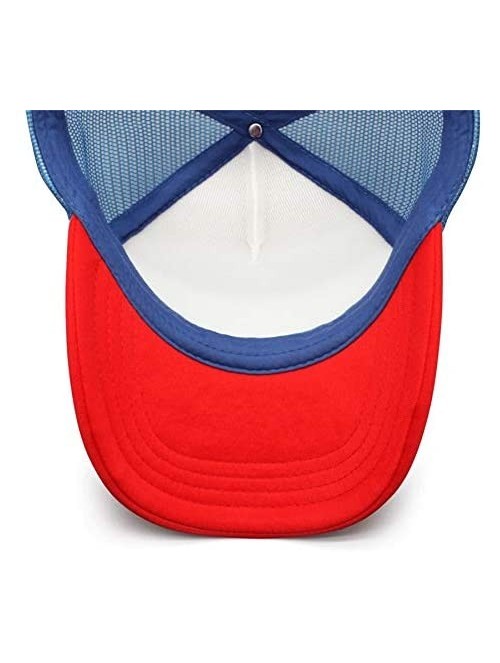 Baseball Caps Unisex Man's Baseball Cap Adjustable Mesh Caps Trucker Dad Hats Snapback Hat - Red-2 - CK18A2Z5A9C $20.12