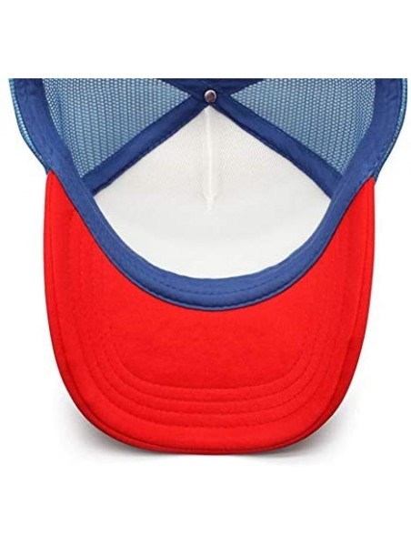 Baseball Caps Unisex Man's Baseball Cap Adjustable Mesh Caps Trucker Dad Hats Snapback Hat - Red-2 - CK18A2Z5A9C $20.12