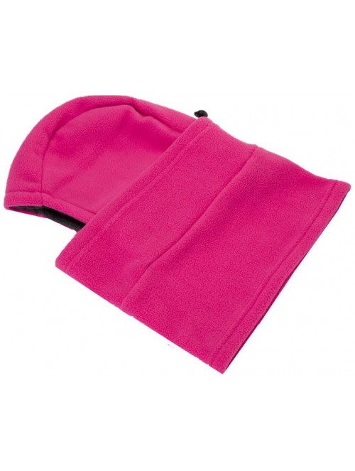 Balaclavas Winter Windproof Polar Fleece Neck Warmer Balaclava Hooded Face Mask Ski Hood Snowboard Mask - Balaclava Pink - C0...