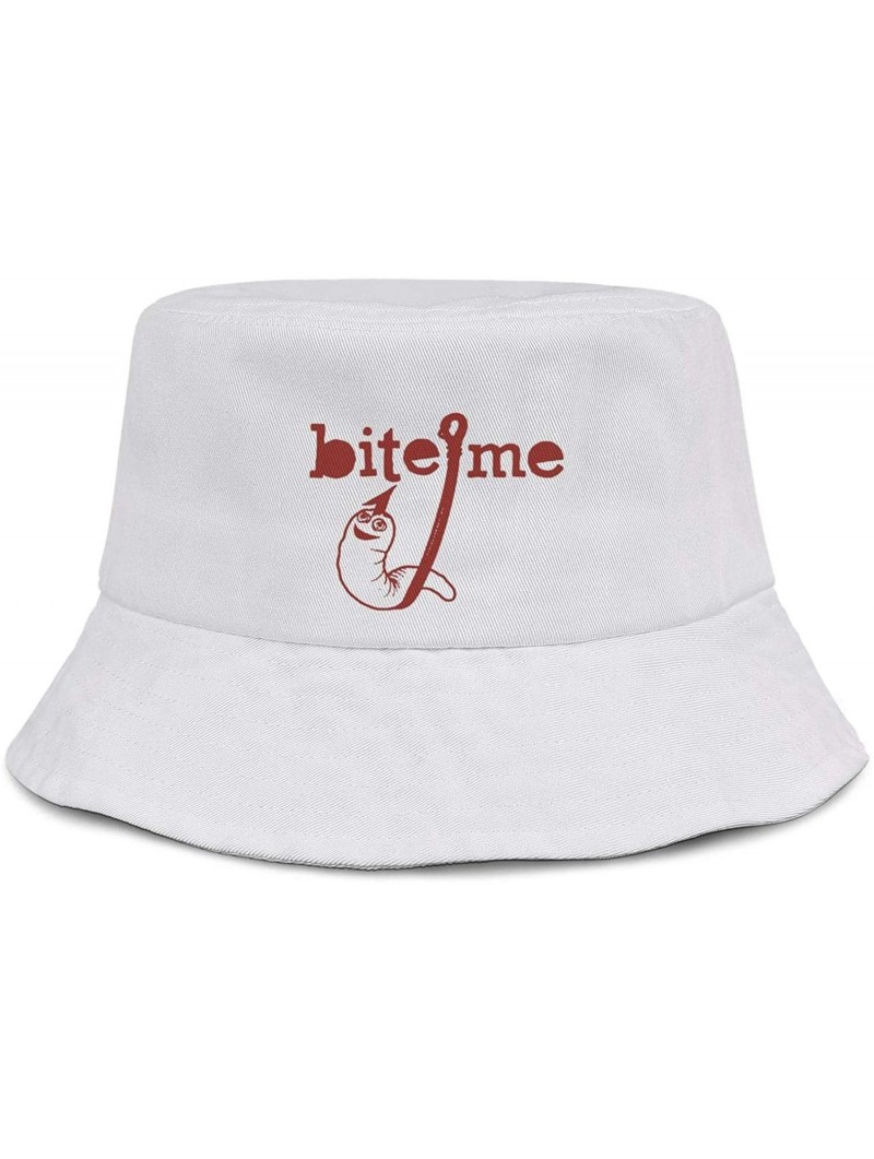 Bucket Hats Colorful Fish Clip Art Unisex Print Bucket Hat Fisherman Bucket Sun Hat - Bite Me Fishing-5 - C018TE6NYCE $21.26