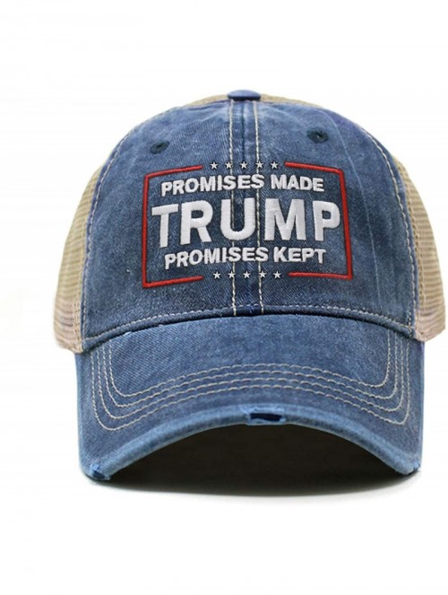 Baseball Caps Trump Promise Made Promise Kept Campaign Rally Embroidered US Trump MAGA Hat Baseball Trucker Cap TC101 - CR194...