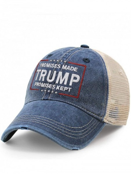 Baseball Caps Trump Promise Made Promise Kept Campaign Rally Embroidered US Trump MAGA Hat Baseball Trucker Cap TC101 - CR194...