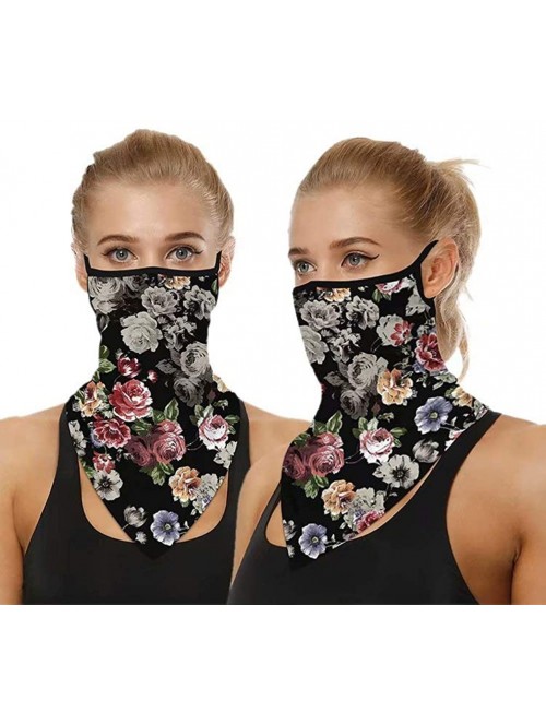 Balaclavas Face Scarf Bandana Ear Loops Face Rave Balaclava Men Women Neck Gaiters for Dust Wind Motorcycle Mask - C3198STEYO...