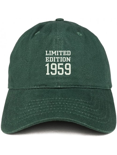 Baseball Caps Limited Edition 1959 Embroidered Birthday Gift Brushed Cotton Cap - Hunter - C818CO5Y7GL $20.99