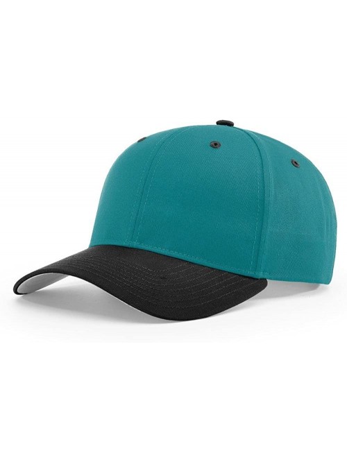 Baseball Caps 212 PRO Twill Snapback Flex Baseball HAT Blank FIT Cap - Blue Teal/Black - CE186A2RGGX $10.61