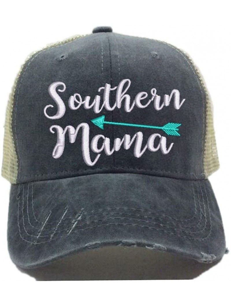 Baseball Caps Adult Custom Funny Trucker Hat Southern Mama Arrow Women Mom Distressed Baseball Cap - CH18H4HE3K7 $32.47