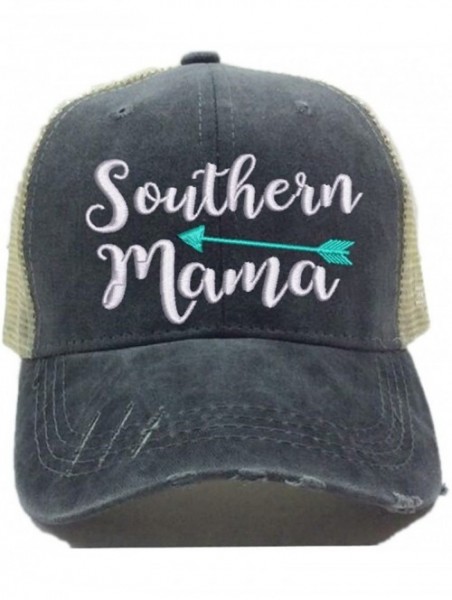 Baseball Caps Adult Custom Funny Trucker Hat Southern Mama Arrow Women Mom Distressed Baseball Cap - CH18H4HE3K7 $32.47