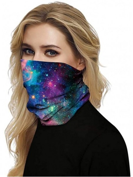 Balaclavas Face Mask Sun Protection Dustproof Neck Gaiter Starry Universe Collar Bandana Balaclava - A08 - CW197TT9T07 $17.25