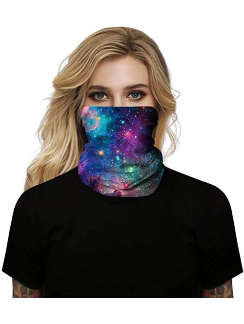 Balaclavas Face Mask Sun Protection Dustproof Neck Gaiter Starry Universe Collar Bandana Balaclava - A08 - CW197TT9T07 $17.25