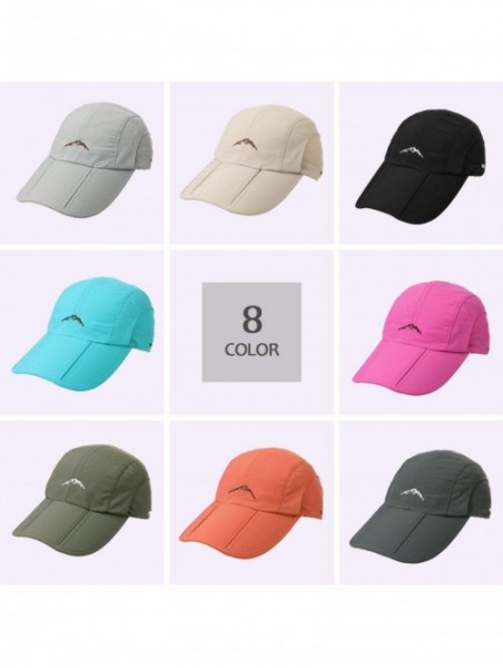 Baseball Caps Unisex SPF Quick-Drying Running Baseball Cap Large Bill Sun Hat 55-61cm - Dark Grey_99745 - CI18I4UHLCG $12.66